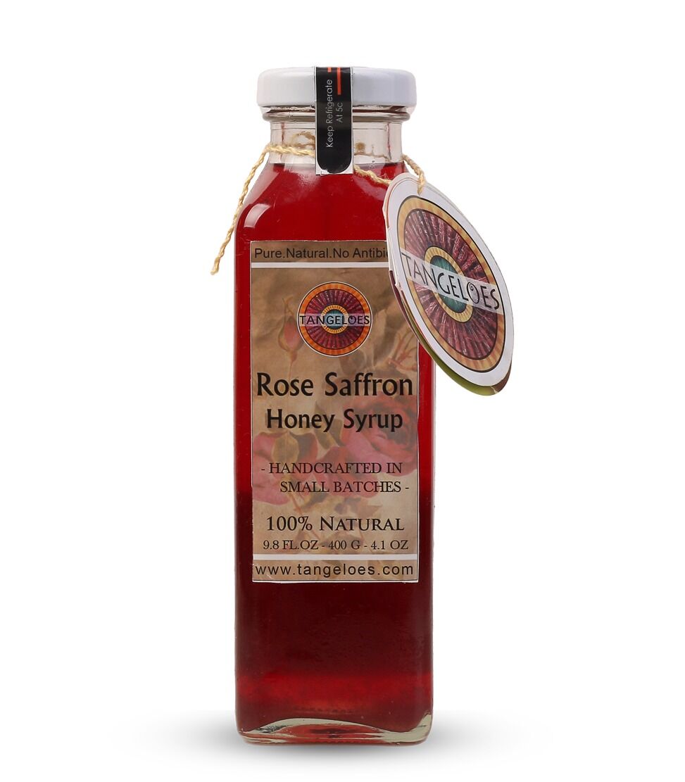 Rose Saffron Honey Syrup